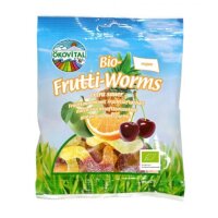 Fruttini Worms fruchtig-sauer ohne Gelantine vegan, 80g