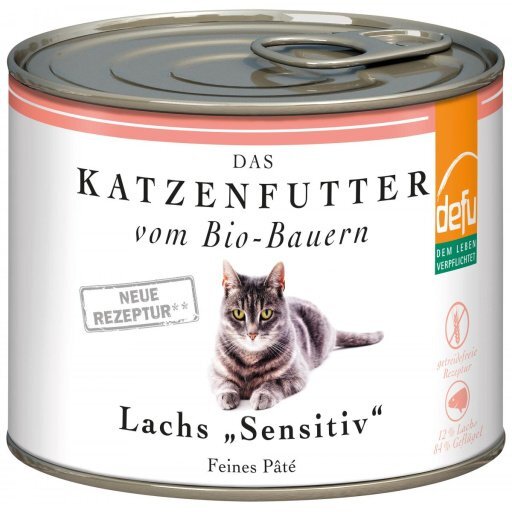 Katzenfutter Lachs Paté sensitiv - Dose, 200g