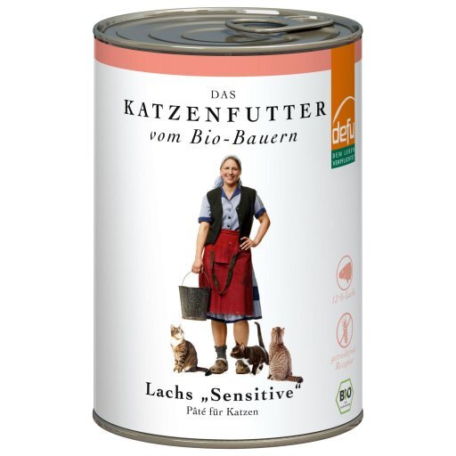 Katzenfutter Lachs Paté sensitiv - Dose, 410g