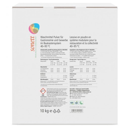 Waschmittelpulver für Gewerbe im Karton, 10kg