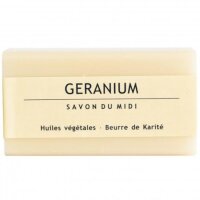 Geraniumseife mit Karitebutter, 100g