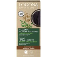 Pflanzenhaarfarbe Schwarzbraun - Pulver, 100g