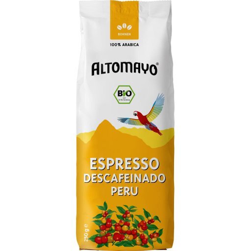 Espresso entkoffeiniert ganze Bohne, 250g