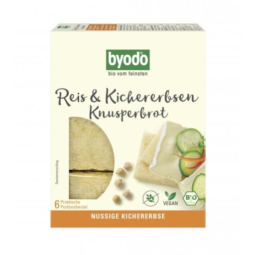 Knusperbrot Reis & Kichererbsen glutenfrei, 6x20g