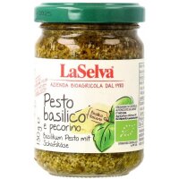 Pesto basilico - mit Pecorino in 100% Olivenöl, 130g