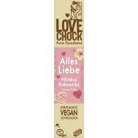 Riegel Alles Liebe Hibiskus Kakaonibs vegan, 40g