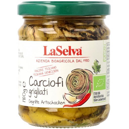 Artischocken gegrillt mit Knoblauch & Peper. in Öl, 180g