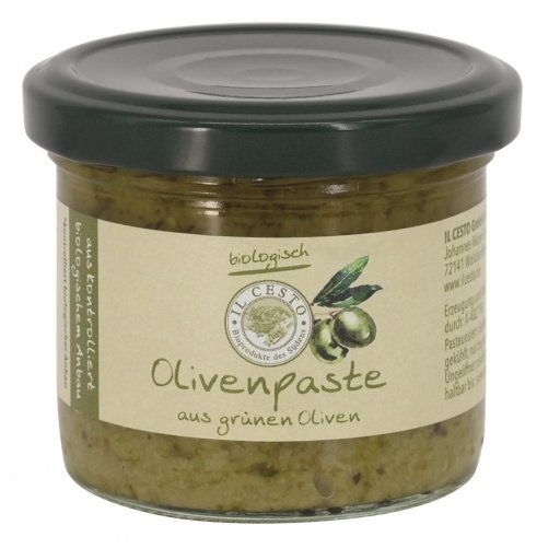 Olivenpaste aus grünen Oliven, 100g