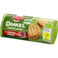 Dinkel Doppelkeks mit Kakaocreme, 90g
