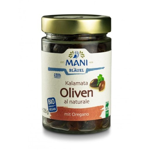 Oliven Kalamata al naturale Naturland+Fair, 205g