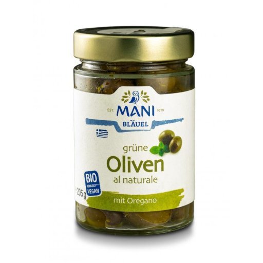 Oliven grün al naturale NATURLAND+FAIR, 205g