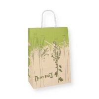 [ECHT BIO.] Tragetasche Papier farbig - 22x10x31cm,...