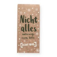 [ECHT BIO.] Faltenbeutel braun 16x6x32 cm, 1000Stück