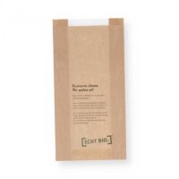 L![ECHT BIO.] Sichtstreifenbeutel mittel-16x7x31cm,...