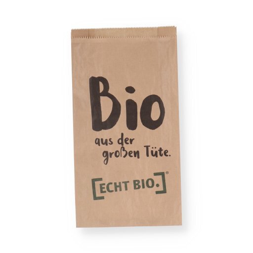[ECHT BIO.] Faltenbeutel braun 20x7x36 cm, 1000Stück