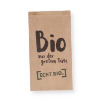 [ECHT BIO.] Faltenbeutel braun 20x7x36 cm, 1000Stück