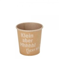 [ECHT BIO.] Hartpapierbecher ToGo - 100ml, 50Stück