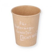 [ECHT BIO.] Hartpapierbecher ToGo - 200ml, 50Stück