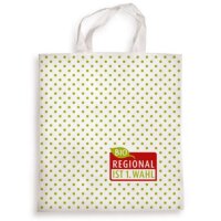 [REG] Baumwolltragetasche kurzer Henkel - 38x42 cm,...