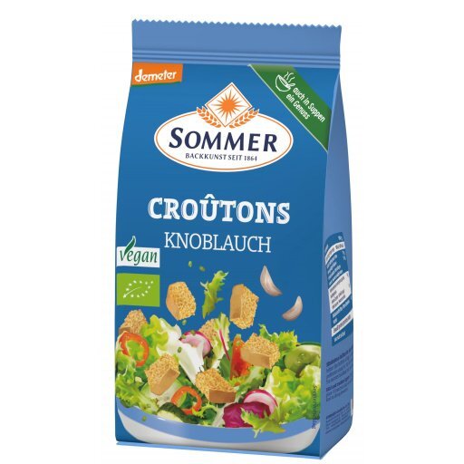 Croutons Knoblauch geröstete Brotwürfel DEMETER, 100g