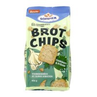 Brot Chips Knoblauch und Kräuter DEMETER, 100g