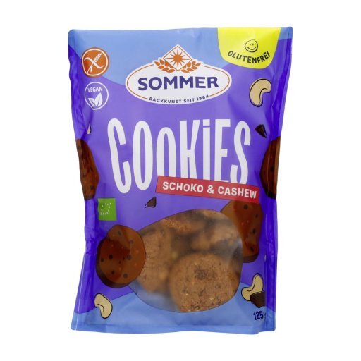 Cookies Choco & Cashew glutenfrei, 125g