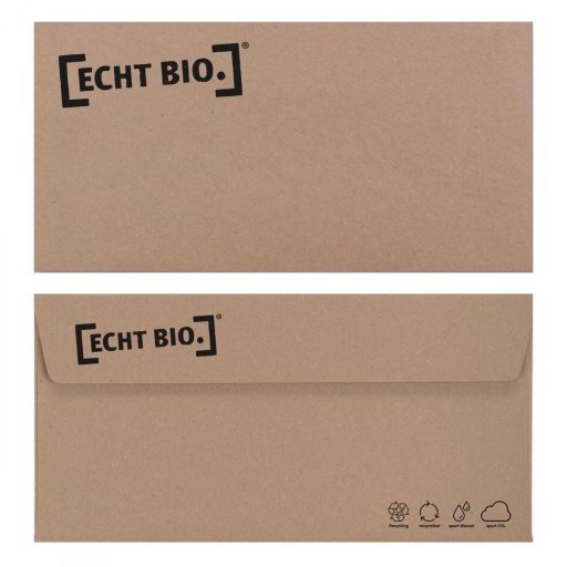 [ECHT BIO.] Briefumschlag für Geschenkgutscheine, 25Stück