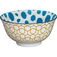 Schale aus Porzellan Ø15,5cm - Dekor Waben,...