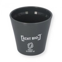 [ECHT BIO.] Mehrwegbecher ToGo - 0,2l schiefergrau,...