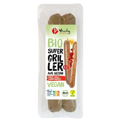 WHEATY Super Griller 2.0 vegan 2St, 180g