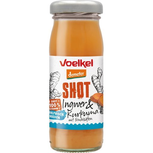 Shot Ingwer & Kurkuma DEMETER kühlfrisch, 95ml