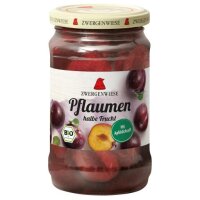 Pflaumen halbiert im Glas, 360g