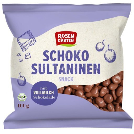 Schoko Sultaninen Snack, 100g