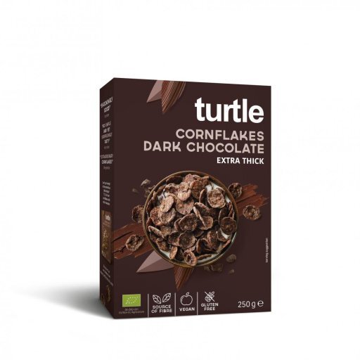 Turtle Cornflakes Dark Chocolate glutenfrei, 250g