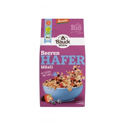 Hafer Müsli Beeren glutenfrei DEMETER, 425g