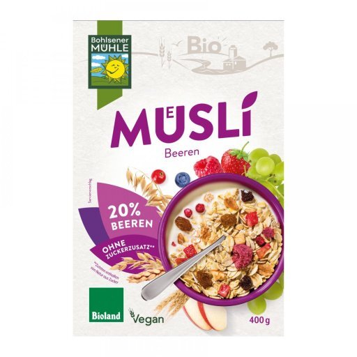 Beeren Muesli BIOLAND, 400g