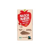 NaschTafel Dattelschokolade Crispy Erdbeer vegan, 80g
