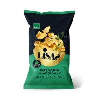 Lisas Kesselchips Rosmarin und Meersalz BIOLAND, 115g