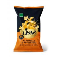 Lisas Kesselchips Alpensalz und Apfelessig BIOLAND, 115g