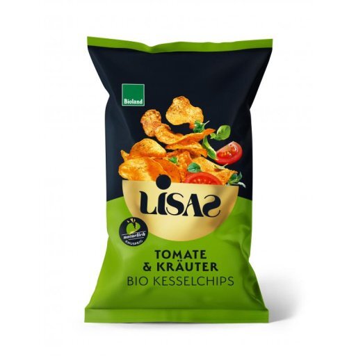 Lisas Kesselchips Tomate und Kräuter BIOLAND, 115g
