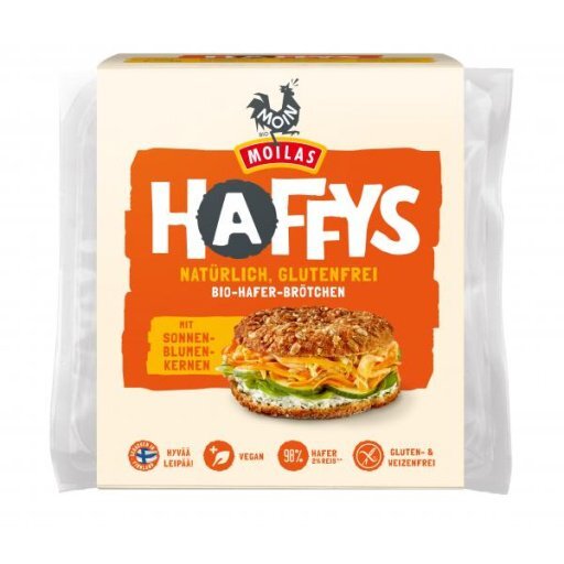 Haffys Hafer Toasties mit Sonnenblumenkernen 4St, 320g