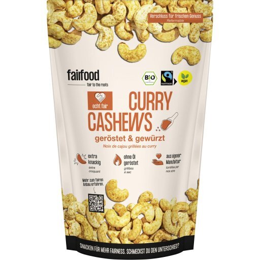 Cashewkerne mit Curry & Salz FairTrade, 125g