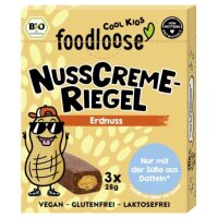 Nusscreme Riegel Erdnuss, 3x28g