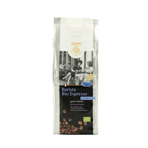 Barista Espresso entkoffeiniert ganze Bohne, 250g