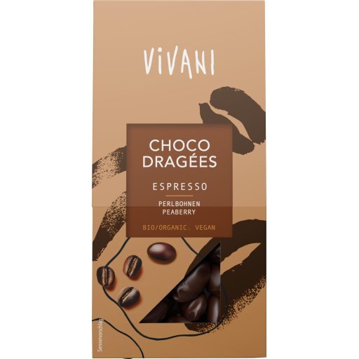 Choco Dragées Espresso vegan, 75g