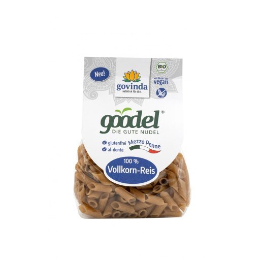 Goodel Vollkornreis Mezze Penne vegan glutenfrei, 250g