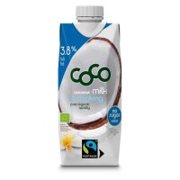 Kokosmilch zum Trinken 3,8% FairTrade, 500ml