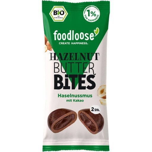Hazelnut Butter Bites mit Kakao, 40g