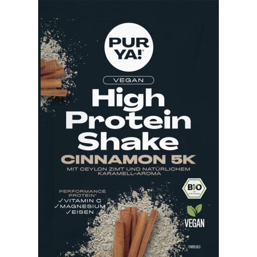 High Protein Shake Cinnamon 5k vegan, 30g