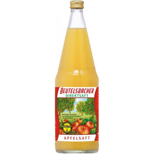 Apfelsaft naturtrüb aus zertifiziertem Streuobst, 1.0l